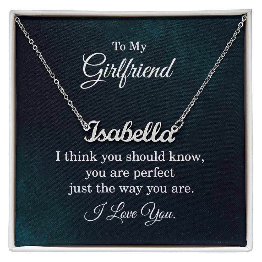 Should i get my girlfriend a necklace shop with my name on it